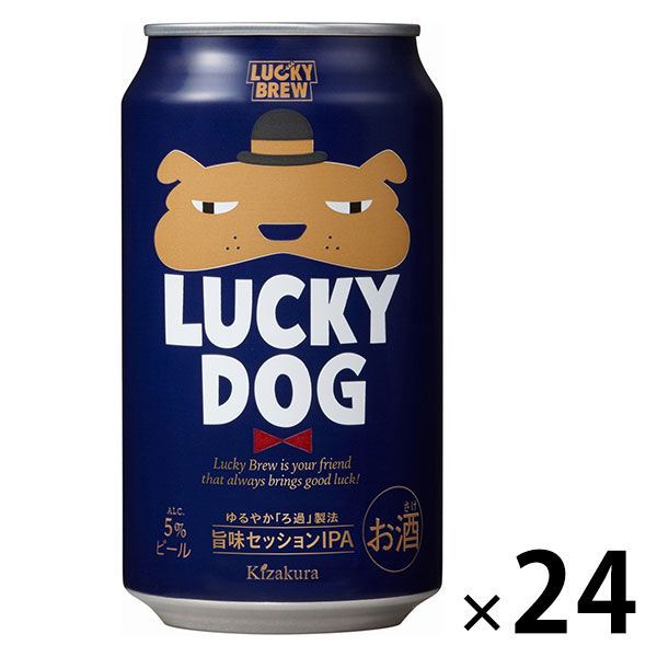 地ビール クラフトビール ラッキードッグ（LUCKY DOG） 350ml 1ケース（24本入） 缶 ビール 黄桜