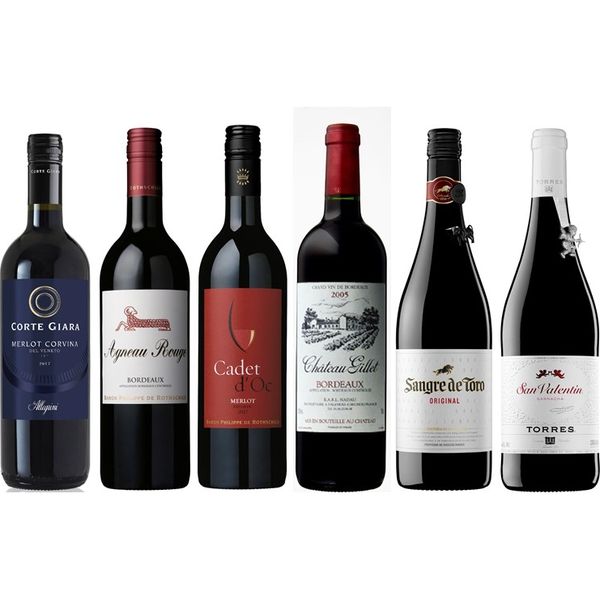 【エノテカ】バイヤー厳選 ヨーロッパ赤ワイン 750ml 6本セット