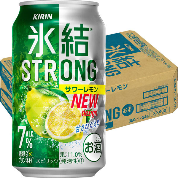 チューハイ 缶チューハイ 氷結STRONG (ストロング) サワーレモン 350ml １ケース(24本入) サワー 酎ハイ - アスクル