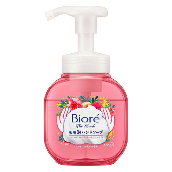 ビオレu ビオレ ザ ハンド 泡ハンドソープ シフォンローズの香り ポンプ 本体 250mL 1個 花王