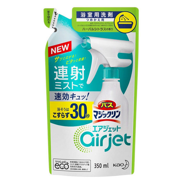 バスマジックリン エアジェット 液体スプレー ハーバルシトラス つめかえ用 350mL 1個 花王