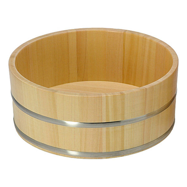 ダイワ産業 湯桶 木製 ひのき 防カビ 撥水加工 日本製 浅型ワイド YS-6 1個（直送品）