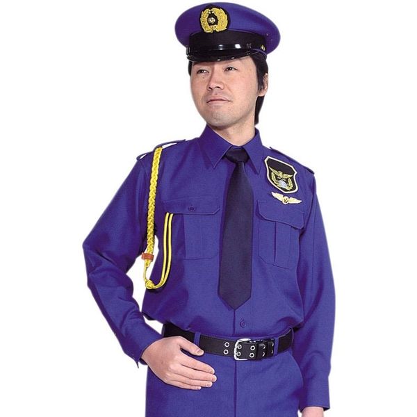 モビメントコスモ 【警備服】冬服 立襟シャツ 花紺 長袖 8L 1503TL-8L 1着（直送品）