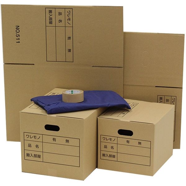 公式激安 テープロジック梱包箱小12L×9W×4H、25枚入|梱包・移動・保管