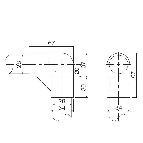 TMEHジャパン TMEHプラスティックジョイント(ダークグレー) GAP-05-D 1個（直送品）