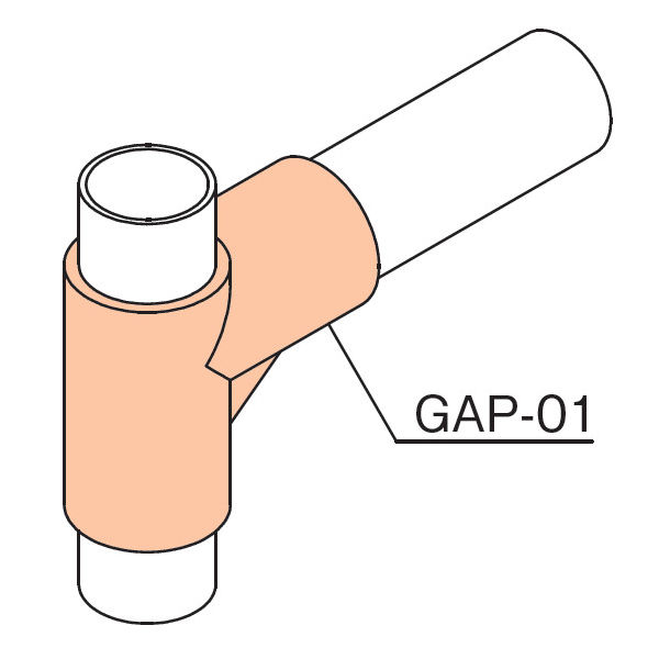 TMEHジャパン TMEHプラスティックジョイント(ダークグレー) GAP-01-D 1個（直送品）