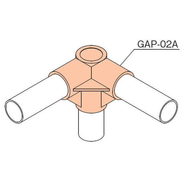 TMEHジャパン TMEHプラスティックジョイント(ダークグレー) GAP-02A-D 1個（直送品）