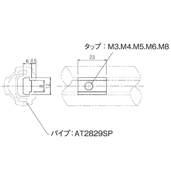 TMEHジャパン TMEH スプリングナット SN403 1セット（10個）（直送品）