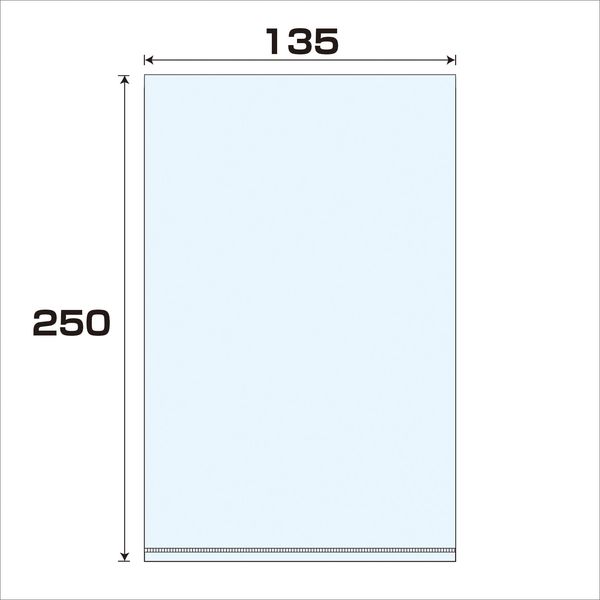 大洋社 ポリプロピレン袋(ＰＰ）厚み0.07　500枚　幅135ｘ長さ250mm 6300008016 1セット（500枚入）（直送品）