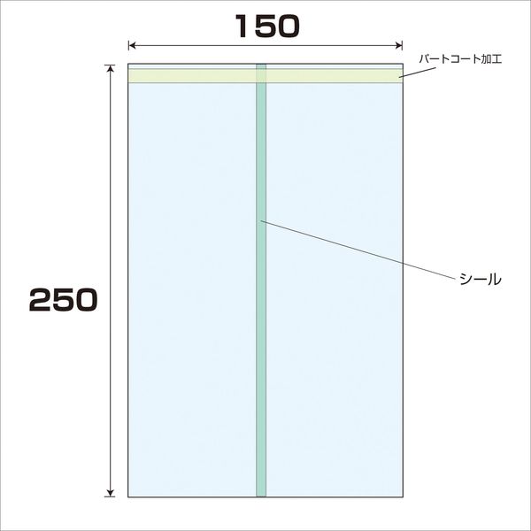 大洋社 OPP　パートコート袋　厚み0.04　6000枚入　幅150ｘ長さ250mm 6300008045 1セット（6000枚入）（直送品）