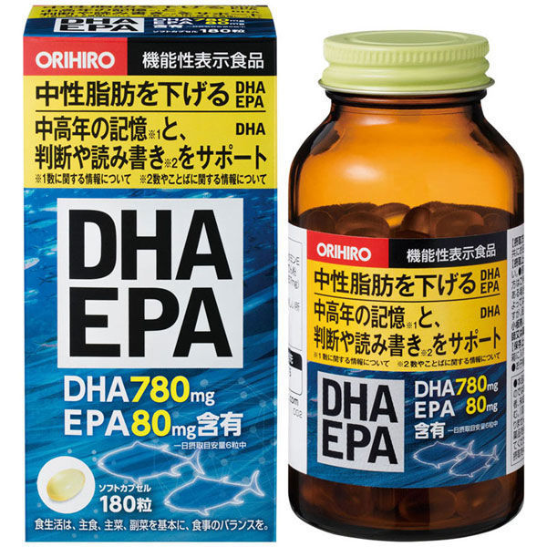 オリヒロ DHA EPA 180粒 60208210 3個（直送品）