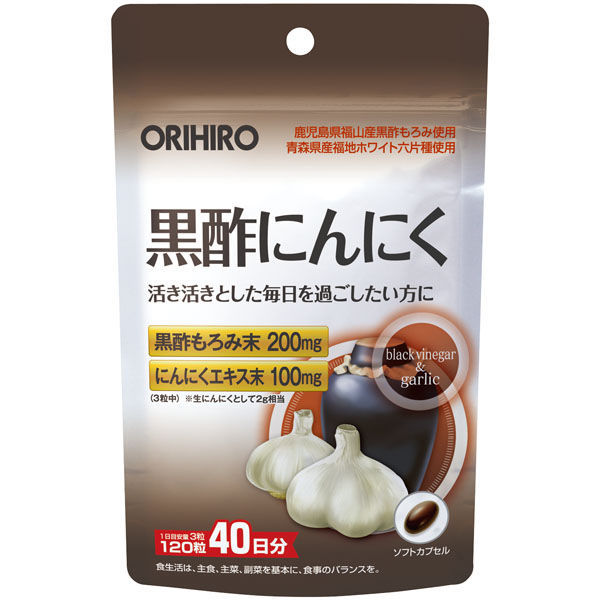 オリヒロ PD 黒酢にんにく 120粒 60209207 5個（直送品）