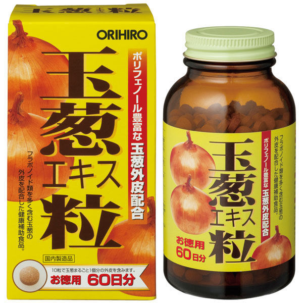 オリヒロ 玉葱エキス粒徳用600粒 60209161 3個（直送品） - アスクル