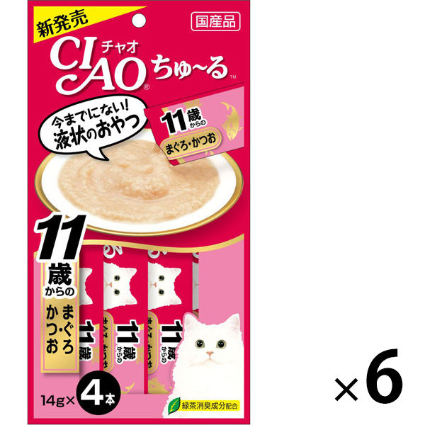 いなば CIAO チャオ ちゅーる キャットフード 猫 11歳以上 まぐろ