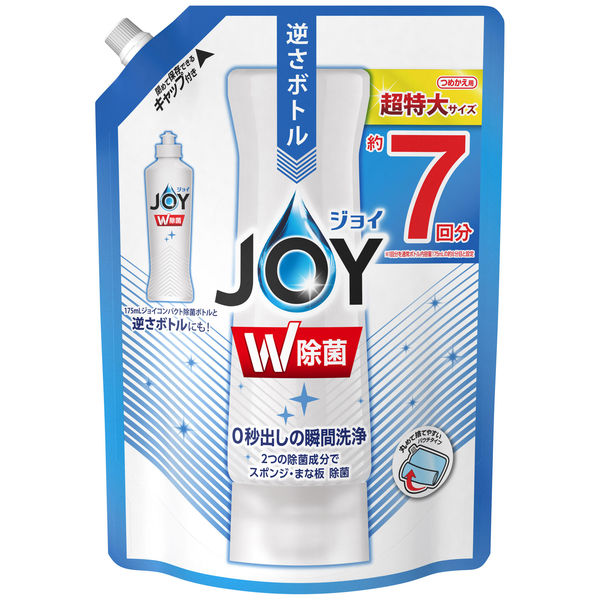 除菌ジョイコンパクト JOY 微香 詰め替え 超特大 960ml 1個 食器用洗剤 P＆G