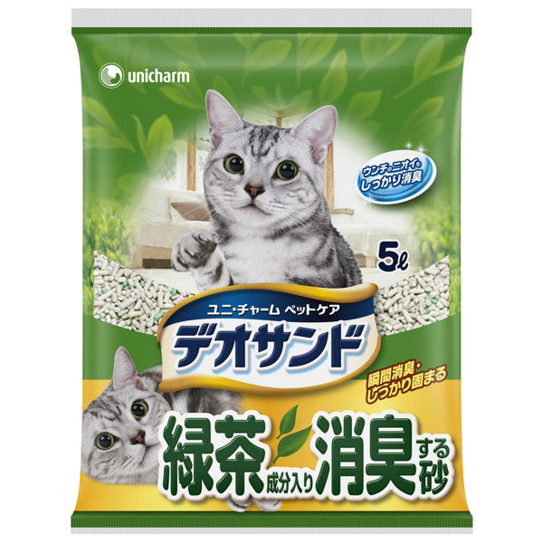ネコ砂　天然ひのきチップ　花王脱臭抗菌マット 緑茶成分砂 wannyan_7070123