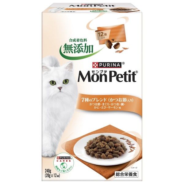 モンプチ（MonPetit）猫用 ボックス 7種のブレンドかつお節入り 240g