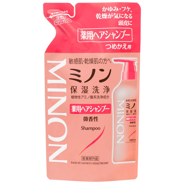 ミノン薬用ヘアシャンプー 詰替え 380ml 第一三共ヘルスケア - アスクル