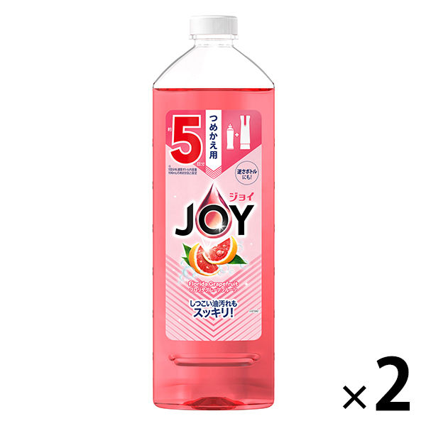 ジョイコンパクト JOY フロリダグレープフルーツの香り 詰め替え 特大 770ml 1セット（2個入） 食器用洗剤 P＆G