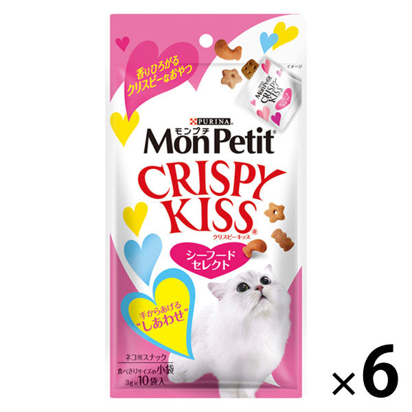 MonPetit（モンプチ） キャットフード クリスピーキッス シーフードセレクト 30g 6袋 ネスレ日本