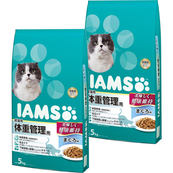 キャットフード アイムス 成猫用 体重管理用 まぐろ味 ５ｋｇ ２袋