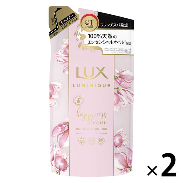 ラックス(LUX) ルミニーク ハピネスブルーム ノンシリコンシャンプー 詰め替え 350g 2個