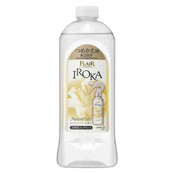 フレアフレグランス IROKA（イロカ）ミスト ネイキッドリリーの香り 詰め替え 385ml 花王