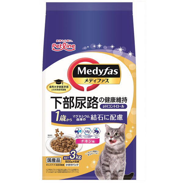 メディファス 猫 1歳から チキン味 6kg（500g×12袋）1個