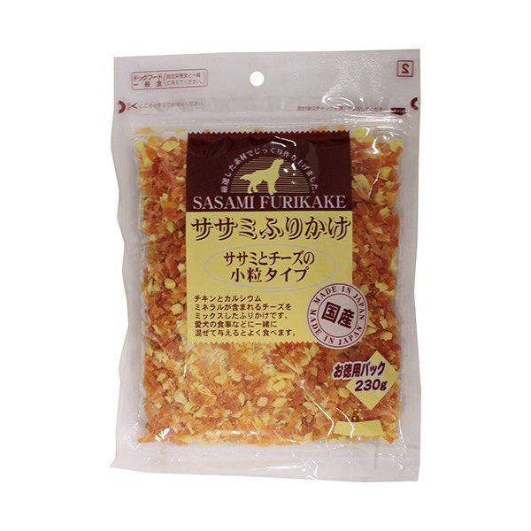 ササミふりかけ 犬用 ササミとチーズ 小粒タイプ 国産 230g 九州ペットフード