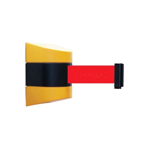 セーフラン安全用品 壁用ベルトパーテーション　約5ｍ　赤 J0046 1個（直送品）