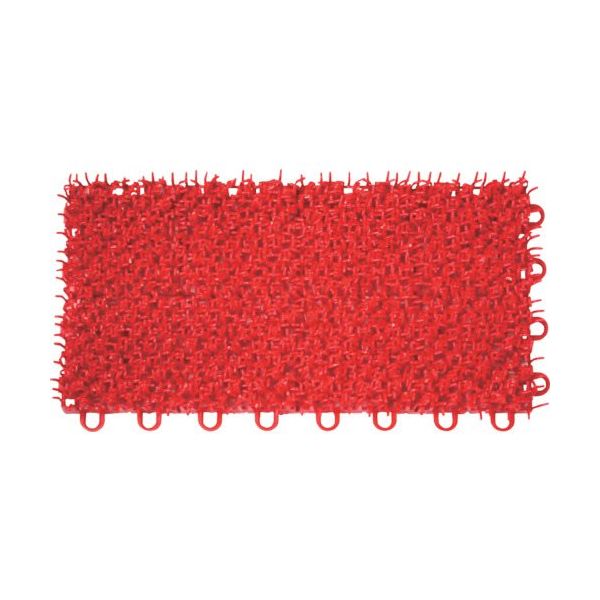 テラモト ユニットターフα150mm×300mm 赤 MR-001-074-2 1枚 127-4147（直送品）