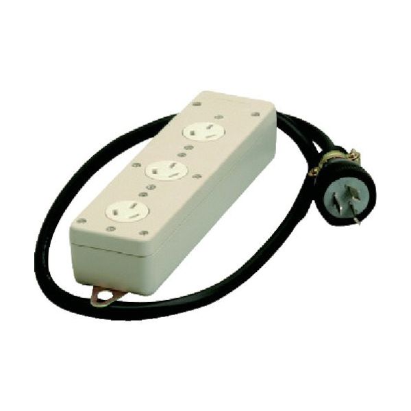 明工社 明工 3コ口タップ3Pコード1m MR2935 1個 736-0142（直送品）