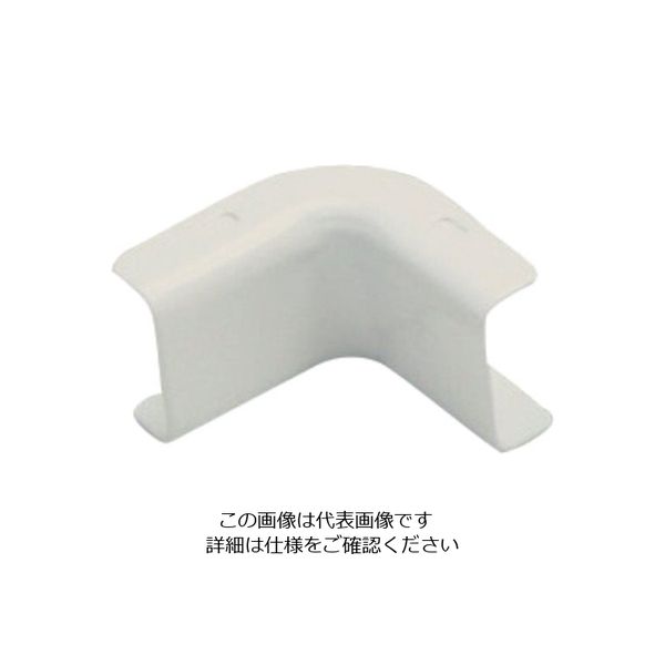 マサル工業 マサル メタルモール付属品 インターナルエルボ 後付け型 A型 ミルキーホワイト A10413 1個 121-1368（直送品）