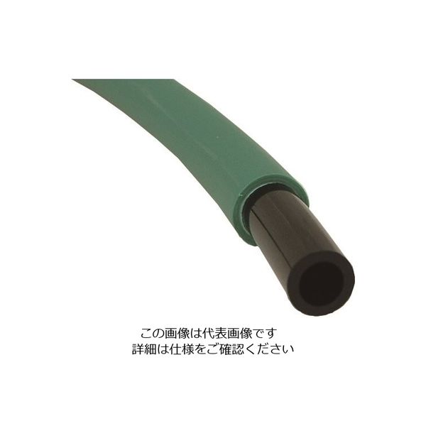 千代田通商 チヨダ エルフレックス スパッタ防止用二重管チューブ 8mm/20m 緑 LE-8 G 20M 1本 167-4757（直送品）