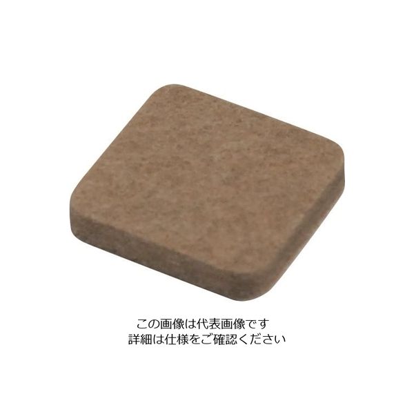 光 硬質フェルト ブラウン 25×25 LPQ-2542 1セット(40個:8個×5パック) 216-0588（直送品）