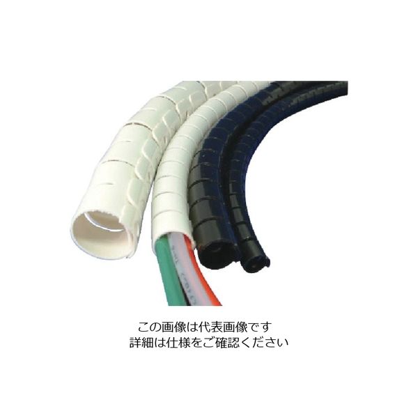 千代田通商 チヨダ ジップラップ W(白)内径9mm/20m ZW-9W-20 1本(1巻) 808-3381（直送品）