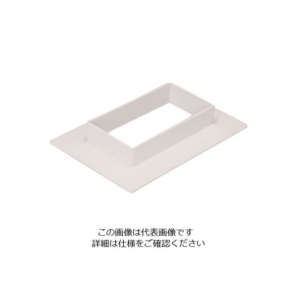 マサル工業 マサル エムケーダクト付属品 フランジ 7号200型 ホワイト MDF7202 1個 129-8638（直送品）