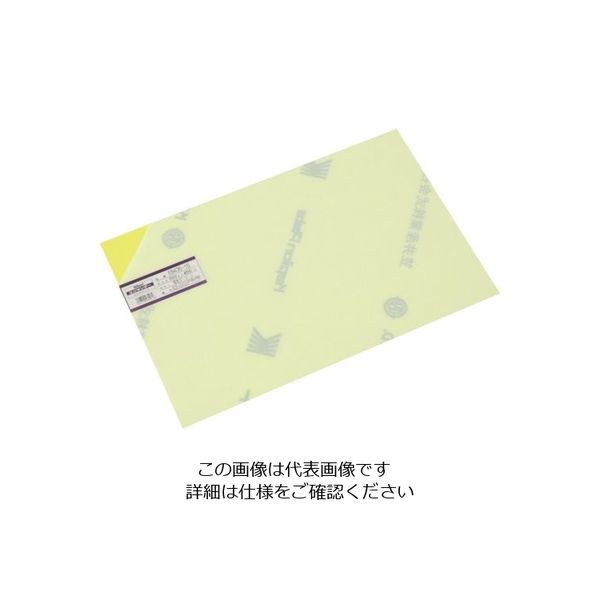 光 エンビ板 蛍光グリーン 0.5×300×450mm EB435-16 1枚 820-0848（直送品）
