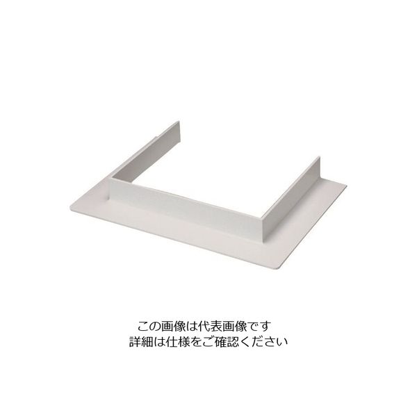 マサル工業 マサル エムケーダクト付属品 コ型フランジ 6号200型 ホワイト MDFC6202 1個 129-8597（直送品）