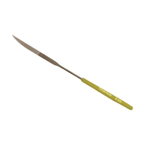 ツボサン ダイヤモンドヤスリ 片コテ 刀刃 #400 TDKH40J 1本 852-9116（直送品）