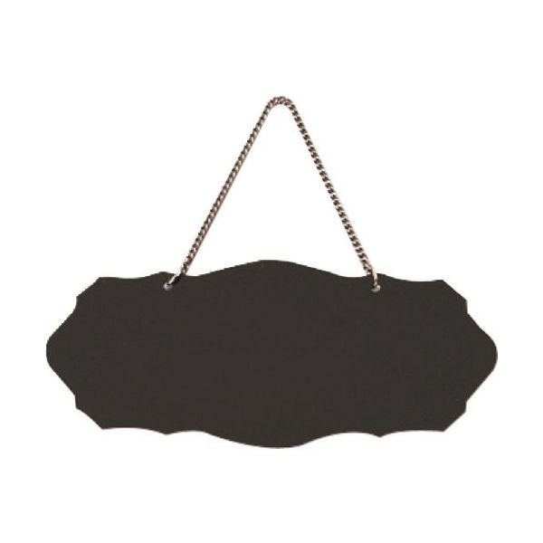 光 サインプレート 無地板 アクリル黒 鎖付 UA3010-N 1個 224-7635（直送品）