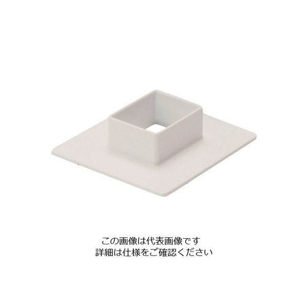 マサル工業 マサル エムケーダクト付属品 フランジ 4号 ホワイト MDF42 1個 129-7108（直送品）