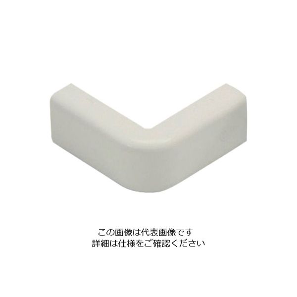 マサル工業 マサル メタルモール付属品 エクスターナルエルボ A型 ミルキーホワイト A1053 1個 121-3006（直送品）