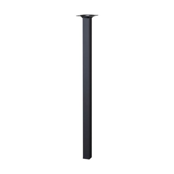 アイテック 光 スマートレグ角脚 25×25×500mm 黒 KSK255-1 1セット(4本) 820-1640（直送品）