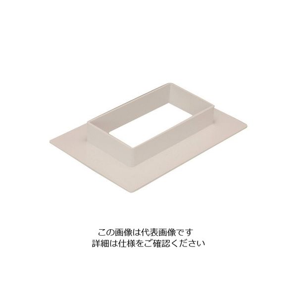 マサル工業 マサル エムケーダクト付属品 フランジ 7号200型 クリーム MDF7205 1個 129-7122（直送品）