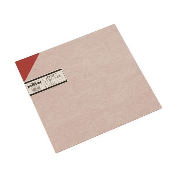 光 エンビ板 赤 2×300×300mm EB332-2 1枚 216-0578（直送品）