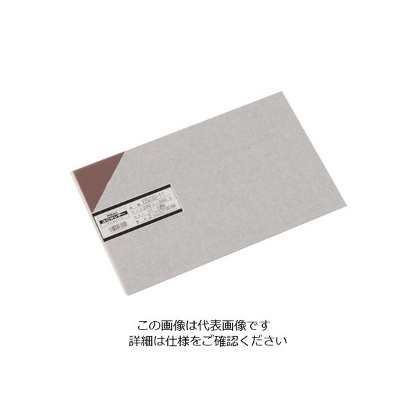光 エンビ板 スモーク透明 2×200×300mm EB232-11 1枚 820-0794（直送品）