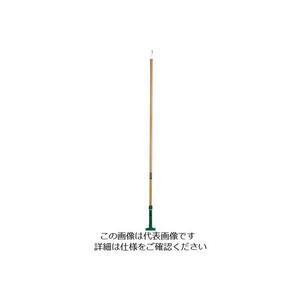 テラモト FXハンドル 木柄L グリーン CL-374-140-1 1本 781-6987（直送品）