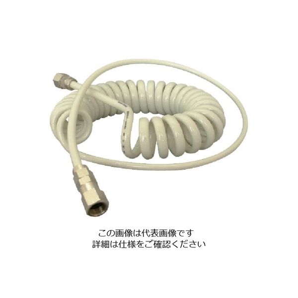 千代田通商 チヨダ スパイラルゼロワンホースフィッティングタイプ5×8 3m金具付き 01S-803F 1本(3m) 808-4342（直送品）