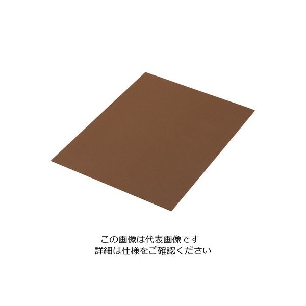 光 エラストマーゴム板 茶 1mm×200×150 PEG2-31 1セット(5枚:1枚×5パック) 216-2250（直送品）